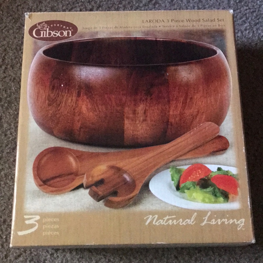 Wooden salad bowl